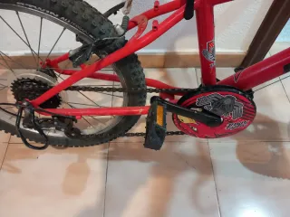 Bicicleta Montaña 20 B-Twin Roja
