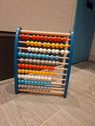 Ábaco de madera educativo
