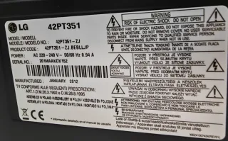 Televisión Lg plasma 42" con pequeño fallo