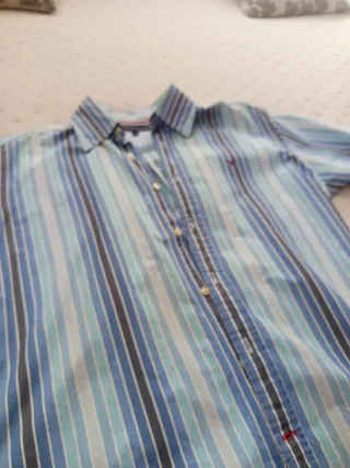 Camisa Tommy Hilfiger Talla M Rayas