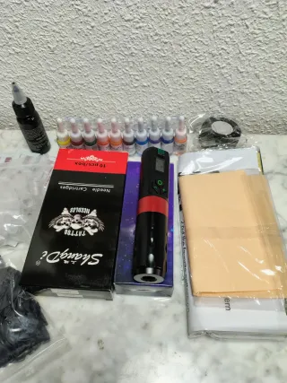 Kit Máquina Tatuaje Inalámbrica