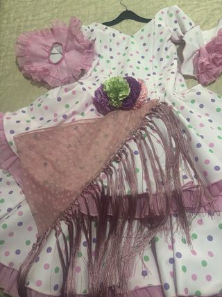 Traje de flamenca Ana Barroso lunares
