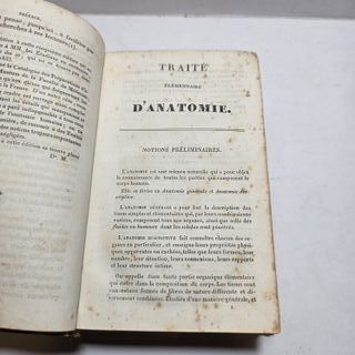 Libro Antico 1834 Trattato D’anatomia Bayle Medico