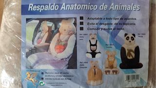 2 Fundas Asiento Coche Oso Peluche