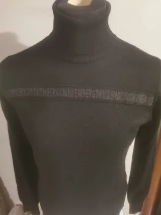 Maglioncino lana Bikkembergs nero maglione uomo