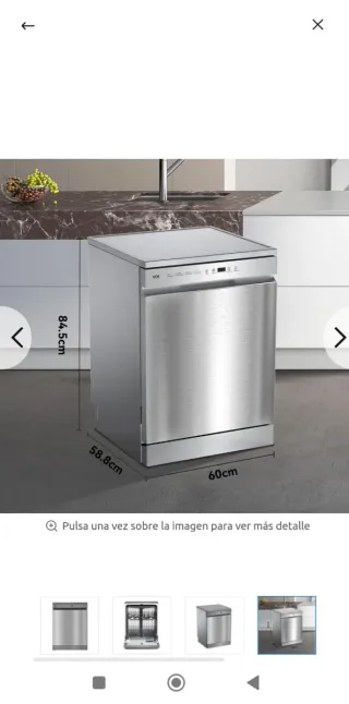 Lavavajillas Vok Inox.