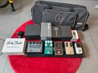 Pedalboard+pedales de efectos para bajo eléctrico
