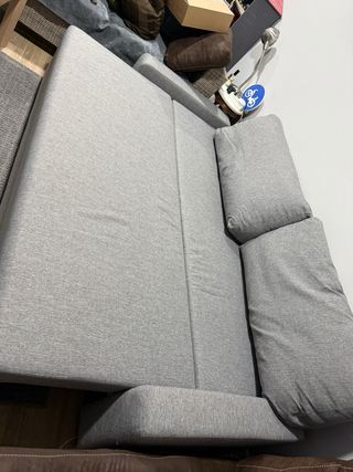 Sofá Cama Gris Tela