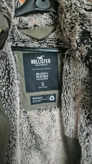 Parka Hollister verde oliva