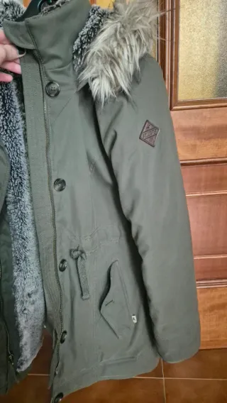 Parka Hollister verde oliva