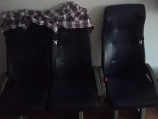 3 asientos furgoneta con cinturón