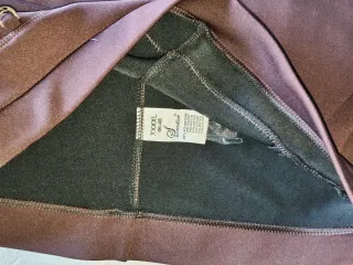 Conjunto Blusa Estampada y Pantalón Marrón Talla M