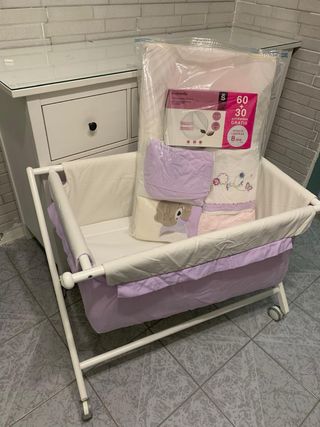 Minicuna con textiles y cambiador Suavinex