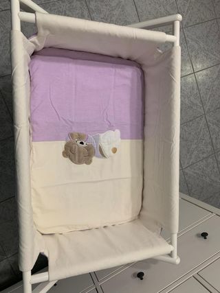 Minicuna con textiles y cambiador Suavinex