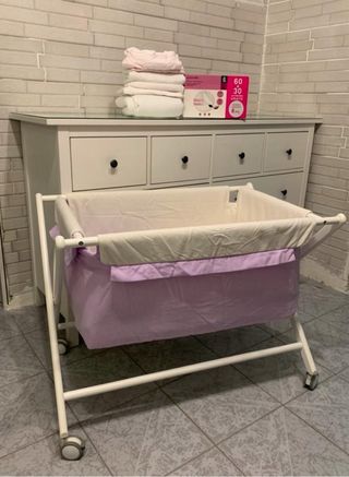 Minicuna con textiles y cambiador Suavinex