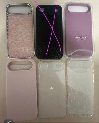Protectores Pantalla y camara iphone 17 air+fundas