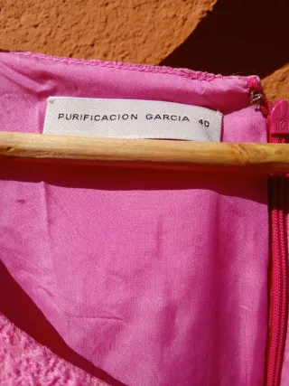 Vestido rosa con textura