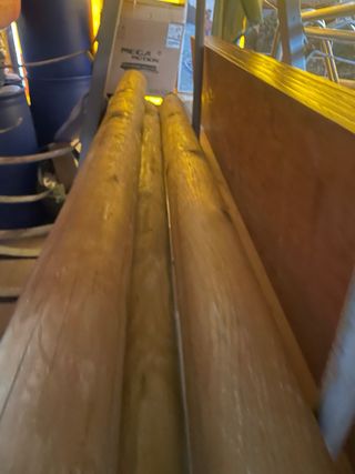 Palo madera maciza autoclave exterior