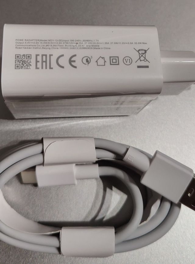 Caricabatterie compatibile Xiaomi 33W con cavo USB-C da 1M