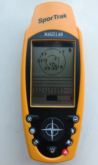 Navegador Magellan sportrak gps portatil amarillo