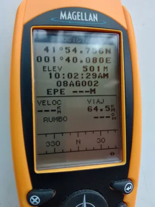 Navegador Magellan sportrak gps portatil amarillo