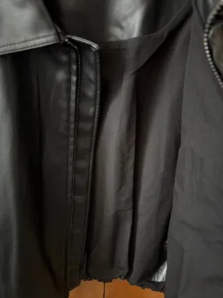 Zara giacca biker pelle taglia L giubbino uomo mod