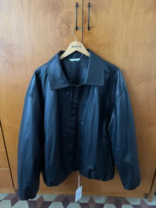 Zara giacca biker pelle taglia L giubbino uomo mod