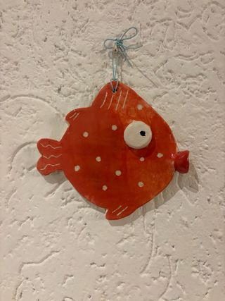 Pesce ceramica decorativo fatto a mano