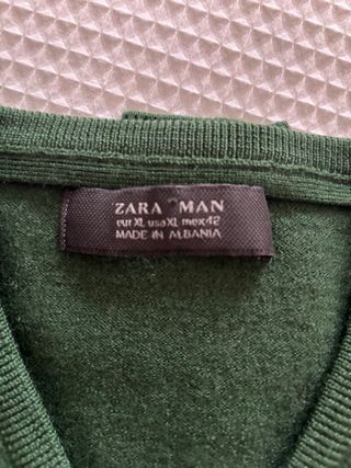 Pack de jersey de punto cuello pico verde y granat