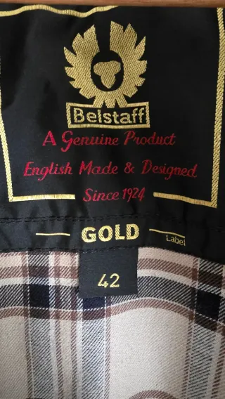 Chaqueta Belstaff encerada marrón