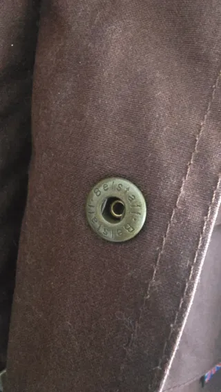 Chaqueta Belstaff encerada marrón