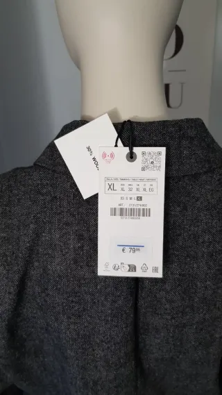 Zara zw collection blazer with a midi skirt