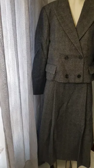 Zara zw collection blazer with a midi skirt