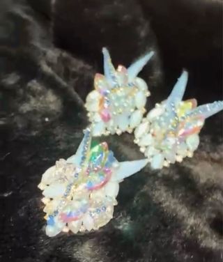 Vestido Isma Fernández Azul  de novia