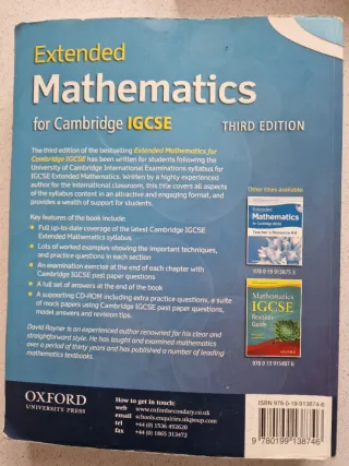 Extended Mathematics for Cambridge IGCSE Student's