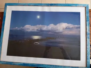 Quadro con foto mare e nuvole