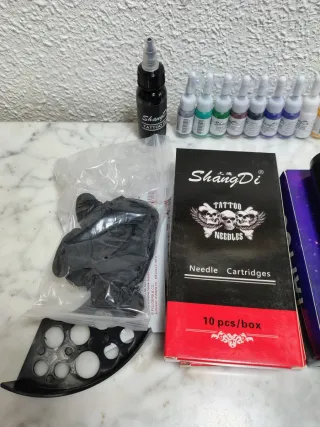 Kit maquina de tatuaje inalámbrica