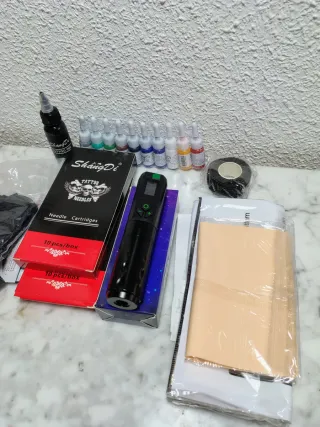 Kit maquina de tatuaje inalámbrica