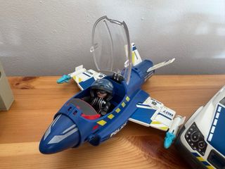 Playmobil Policía Avión Coche Moto Dron personajes