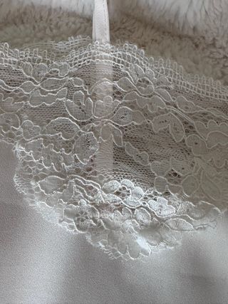 Top / linceria blanco con encaje