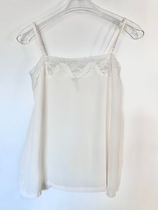 Top / linceria blanco con encaje