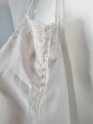 Top / linceria blanco con encaje