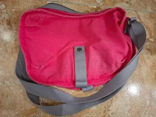 Mala Nike ombro/tiracolo rosa e cinza