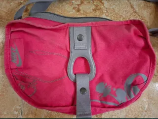 Mala Nike ombro/tiracolo rosa e cinza