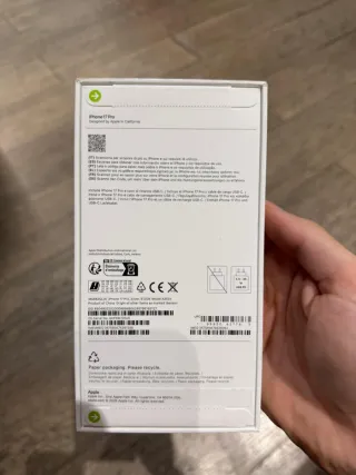 iPhone 17 Pro SIN MAX SOLO PRO 512GB Plata