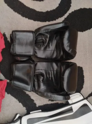Pack Muay Thai GINGPAI: Guantes,tibiales y vendas