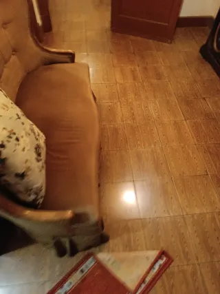 Sofá de entrada pequeño antiguo