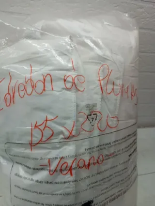 Edredón de plumas cama 90