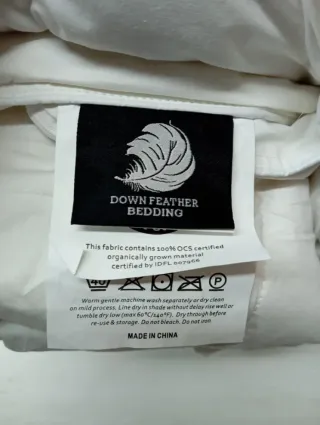 Edredón de plumas cama 90