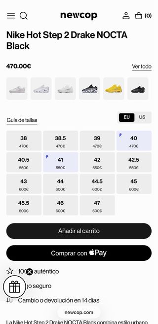 Nike Hot Step 2 Drake NOCTA Black